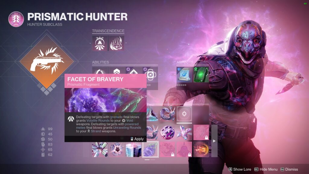 destiny 2 facet of bravery guide fragment description