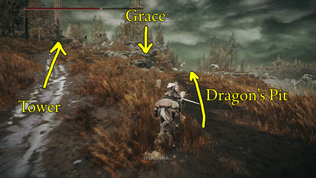 gravesite plain east routing to dragons pit and tower