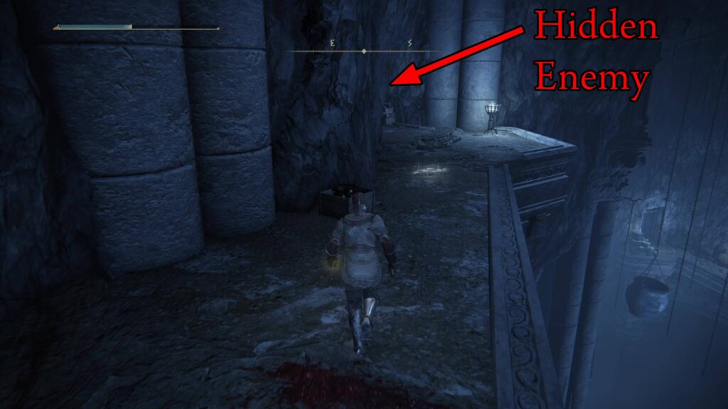 elden ring bonny gaol dungeon first hidden enemy