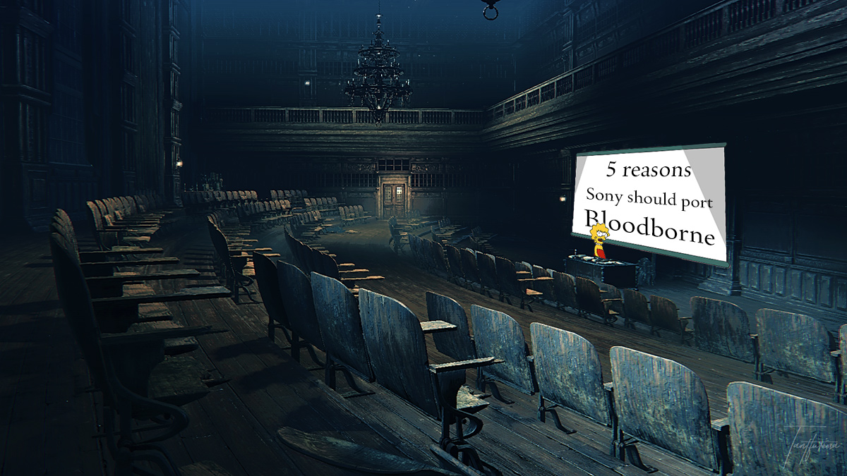 5 reasons sony should port bloodborne to pc lisa simpson in lecture hall